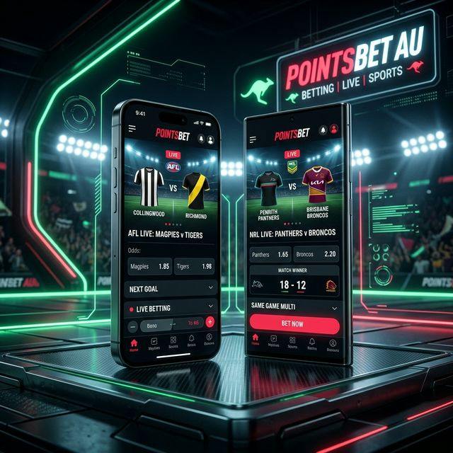 PointsBet mobile app interface